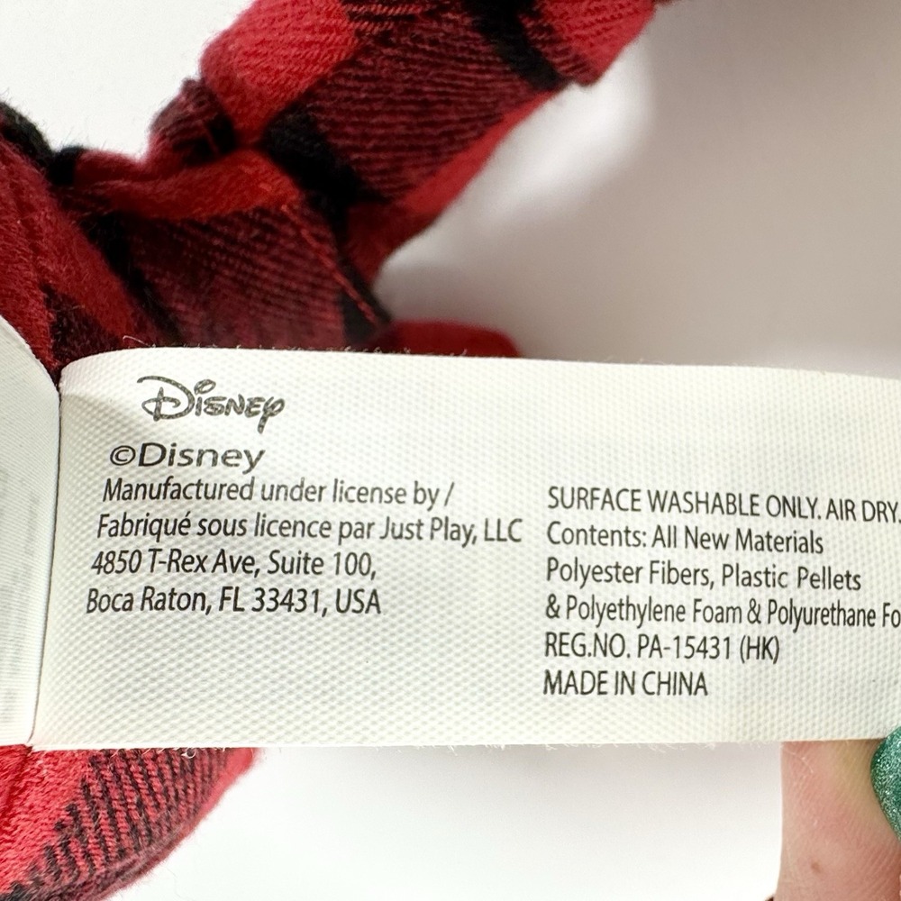New Disney Mickey Mouse X AE American Eagle Special‎ Edition Buffalo Plaid Plush - Picture 10 of 11